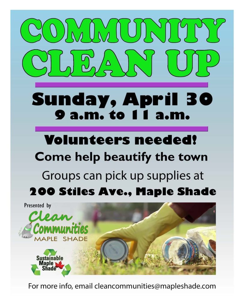 Community Clean Up Day Maple Shade Township