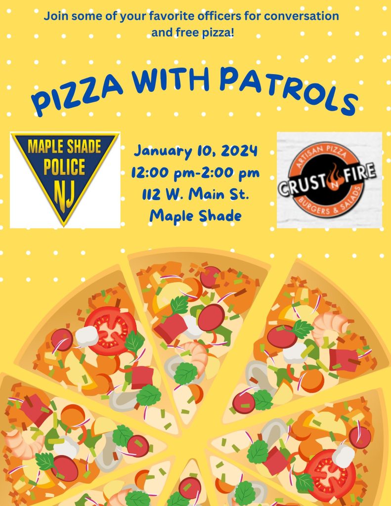 Pizza with Patrols Maple Shade Township