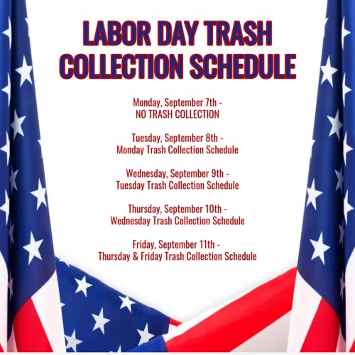 2026 Labor Day Trash Collection Schedule-1
